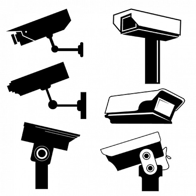 Graphics cctv camera vector 6204